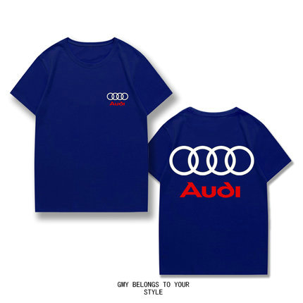 T-shirt Audi Coton Manches courtes Imprimé Col Rond Homme